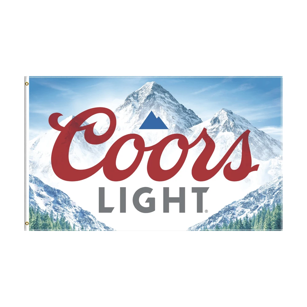 

3x5 Ft Coors Light Flag Polyester Digital Printed Logo Banner For Club