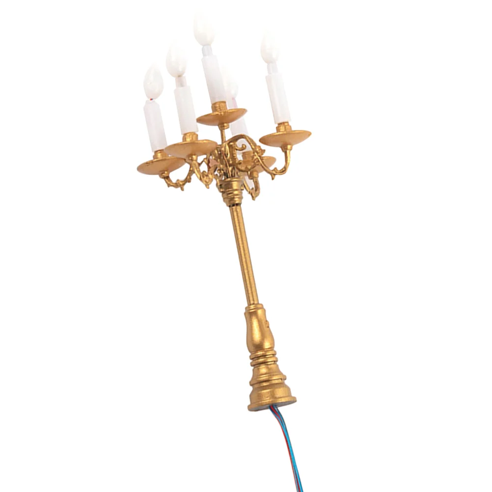

Model Chandelier Mini House Accessories Lamp Scene Layout Prop Moss Lights Adornment Miniature