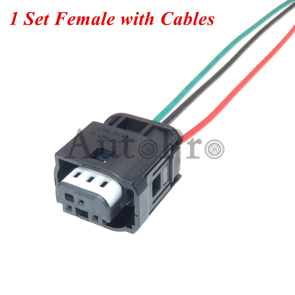 1 комплект, 3 отверстия, 1-1452049-1, автомобильная проводка для педали дроссельной заслонки, водонепроницаемый штекер для BMW Audi