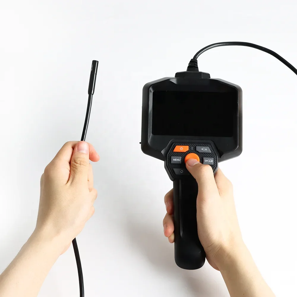 Портативный мини-бороскоп с экраном 4 3 дюйма водонепроницаемая камера 4k 1080P для