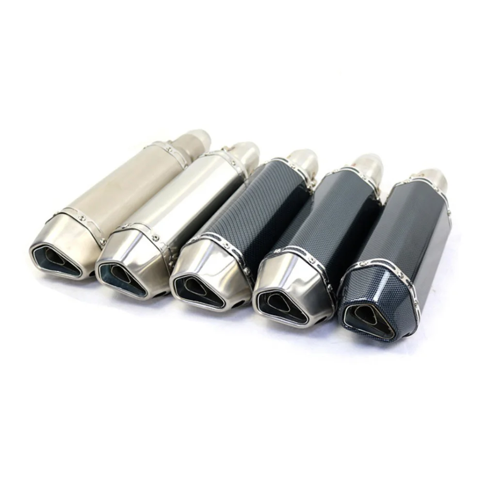 

Motorcycle Exhaust Muffler Stainless Steel OD:51mm Exhaust Pipe FOR YAMAHA BWS 125 XSR 300 YZF-R1 FOR KAWASAKI NINJA ZX14R