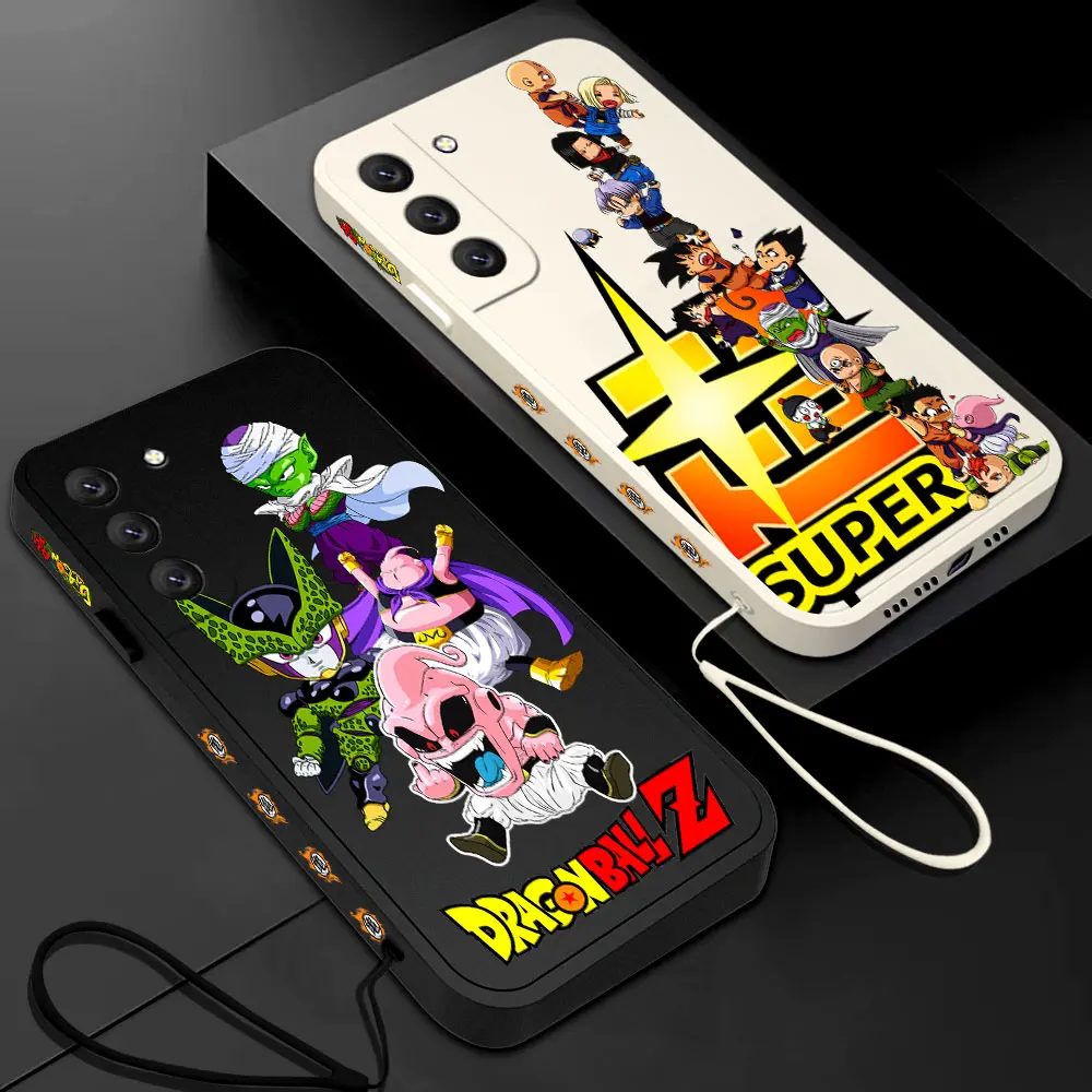 

Dragons Balls Gokus Phone Case For Samsung Galaxy S23 S22 S21 S20 Ultra Plus FE S10 S9 S10E Note 20 10 9 Plus With Lanyard Cover