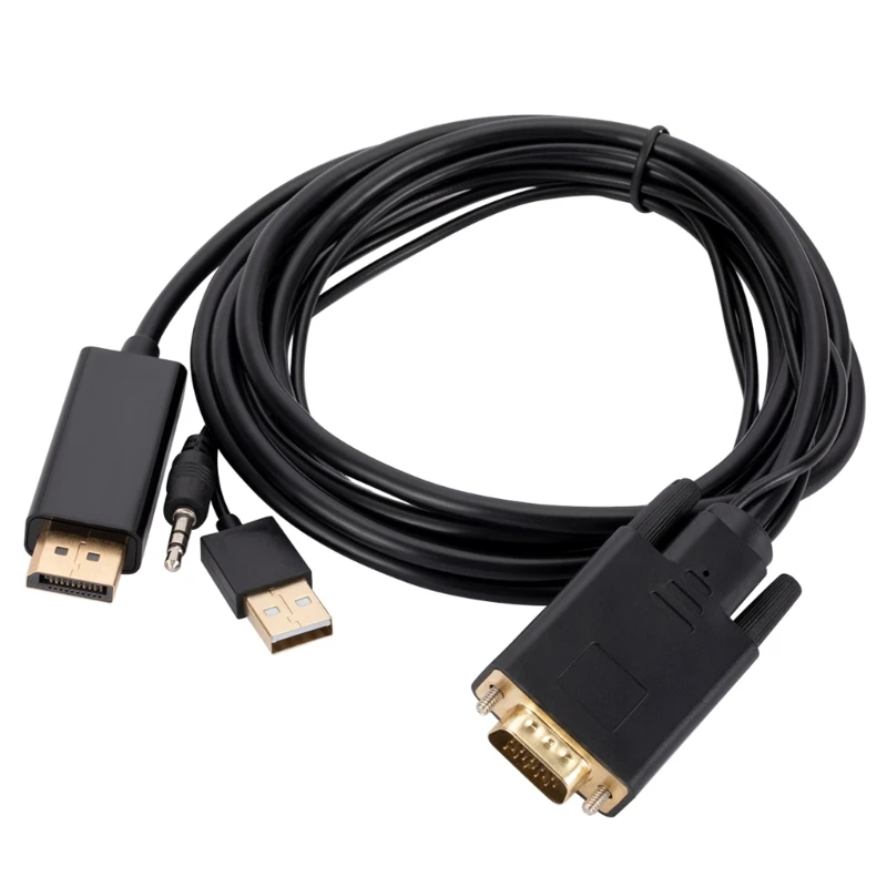 

Кабель VGA-DisplayPort 634A, 6 футов, кабель VGA-DP, 6 футов/1,8 метров