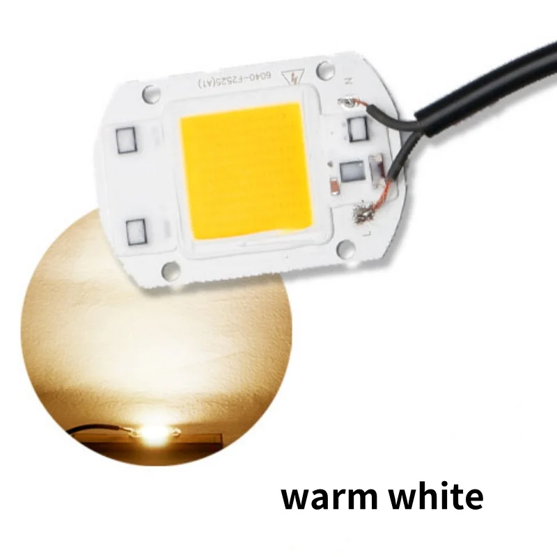 

5 шт., COB светодиодный фонарь, 20-50 Вт, 110/220 В, холодный/теплый свет