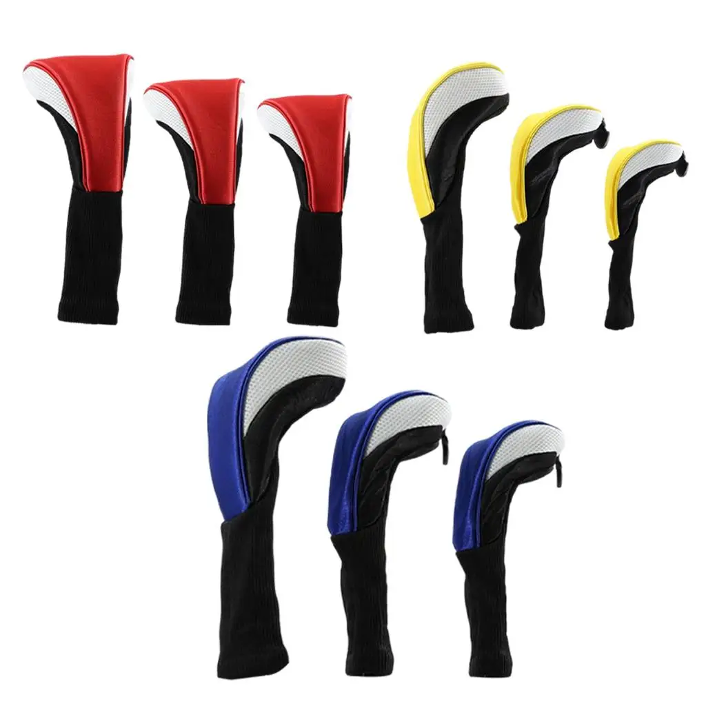 

3Pcs Golf Club Cover Driver Cover Golf 3 5 Covers Replacement with Numbers