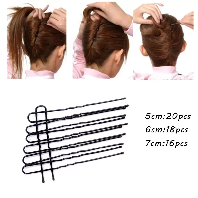 

5/6/7cm U Shape Hair Pin Braided hair Tool Pin Clip Metal Hairpin For Women Hair Accessories Hair Styling Tools