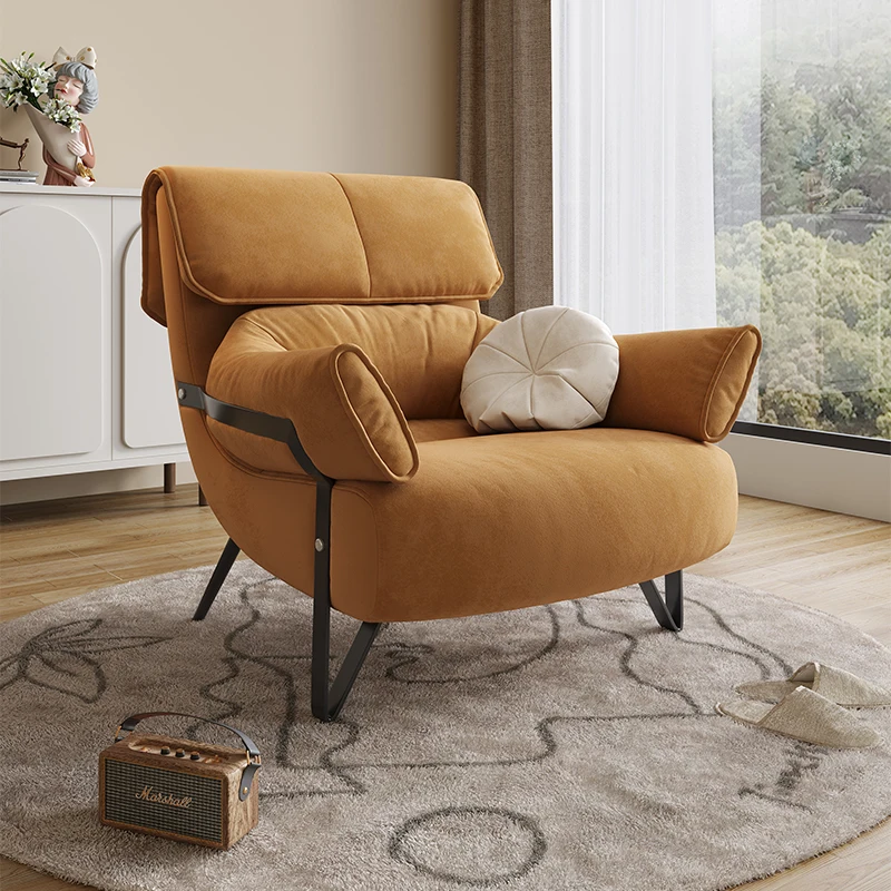 

XK Suede Couch Living Room Bedroom Designer New Chair Leisure Support