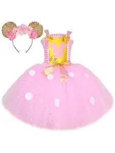 Jupe Tutu Fuchsia Mickey Minnie pour bébé fille, sous-jupe en Tulle avec  nœud papillon à points blancs, Costume de fête d'anniversaire pour enfants  - AliExpress