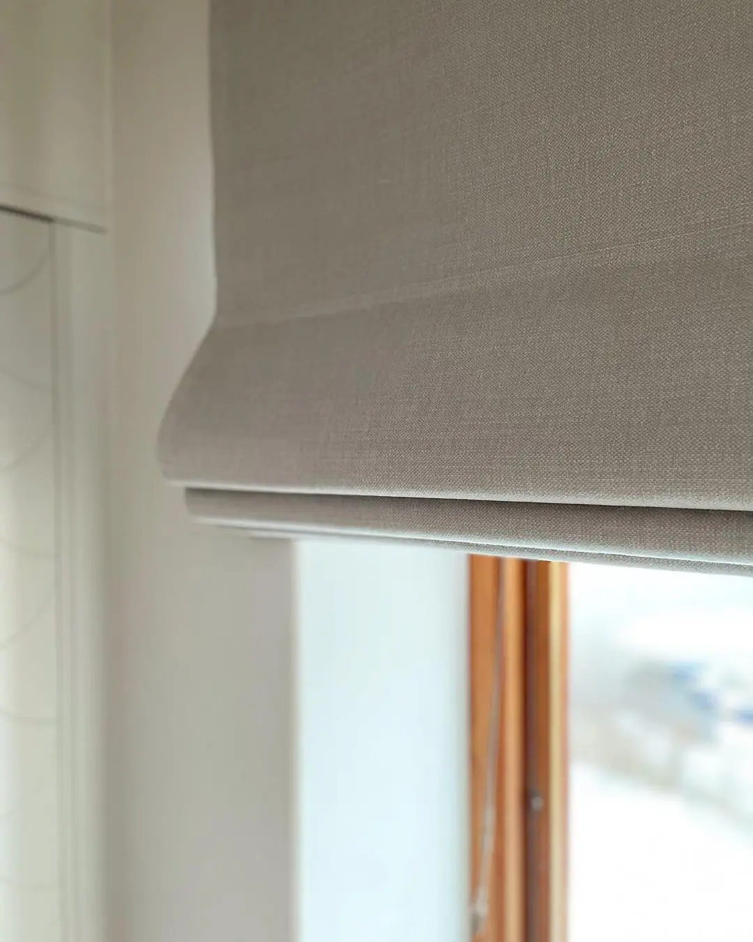 

StarDeco Custom Sheer Roman Shades Modern Cotton Linen Light Filter / Blackout Roman Blinds Window Curtains With Chain Mechanism