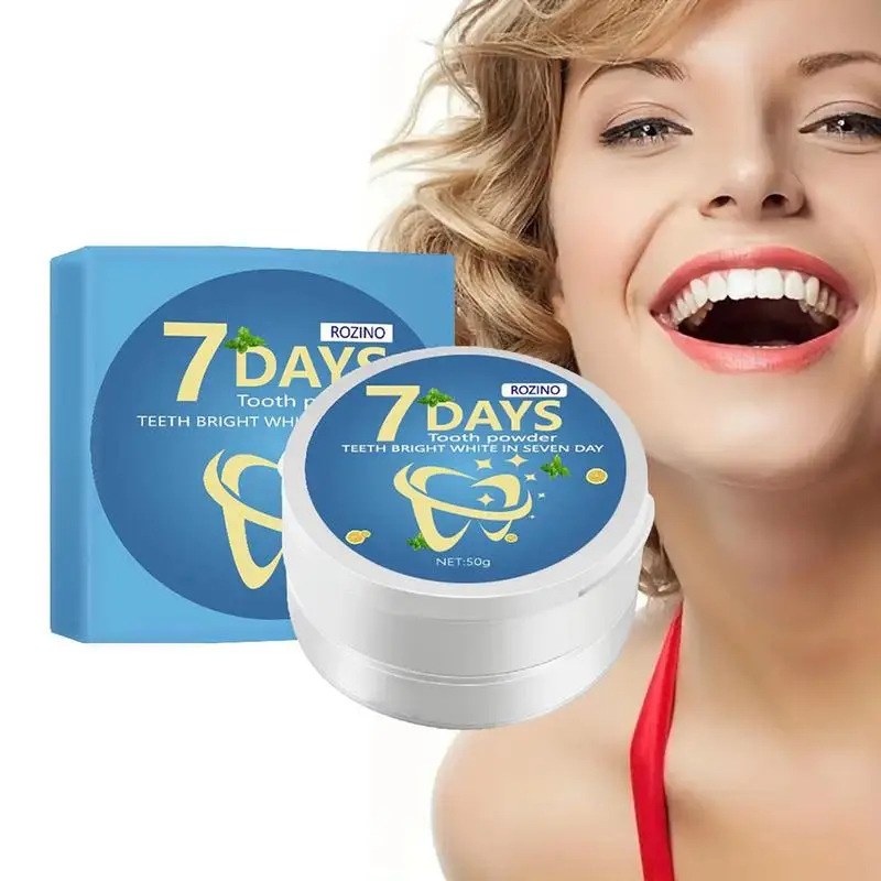 

White Teeth Powder Natural Tooth Powder Toothpaste Dirty Yellow Teeth Brightener Powder Teeth Cleaner Powder Odor-Free Breath