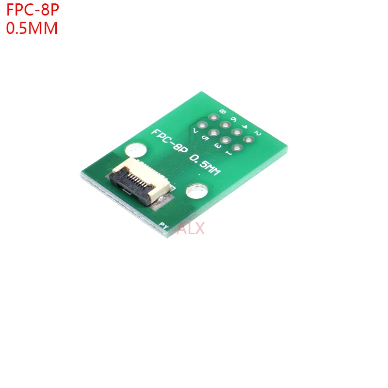 

2 шт. FCpc-8pin Шаг кабеля 0,5 мм для Dip Pitch 2,54 мм Smt Адаптер Печатная плата FFC 8p Fpc 8-контактный разъем Провод к Dip8 Конвертер