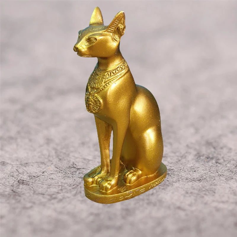 Fortune ancient Egyptian Cat Goddess Bastet Ornaments Office Home Decoration Egypt Cat God Figurines Gift