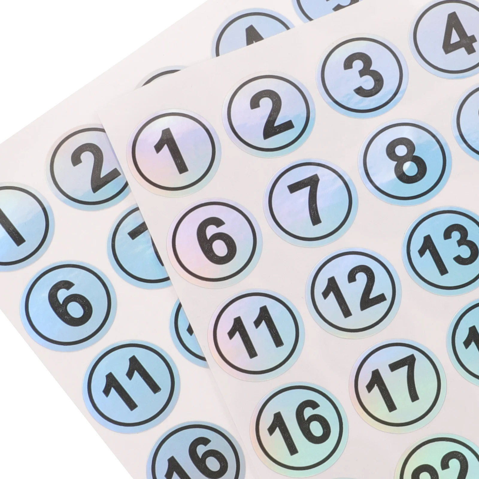 2-листые цифровые наклейки клейкие номерные этикетки круглые идентификационные