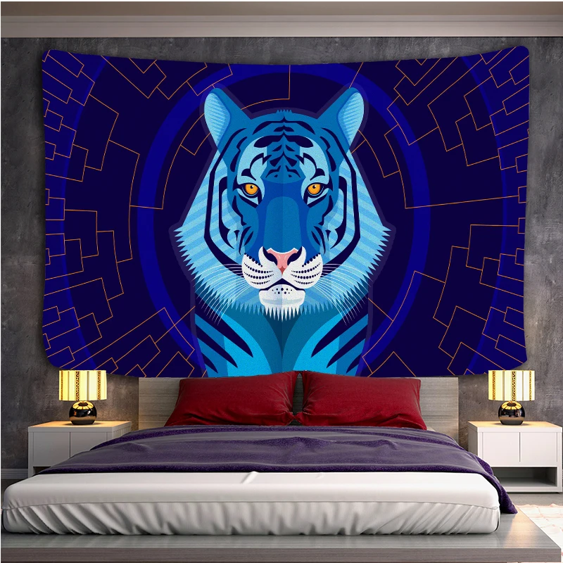 

Tiger Tapestry Animal Tapestry Wall Hanging Wall Rugs Dorm Decor Client Room Wall Art Home Decoration