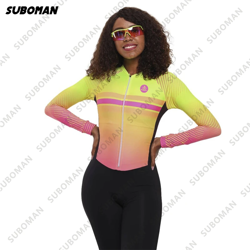 

2022 SUBOMAN winter hot-sale women's pro cycling sportswear overalls bmx mountain bike jumpsuit mtb macaquinho ciclismo feminino