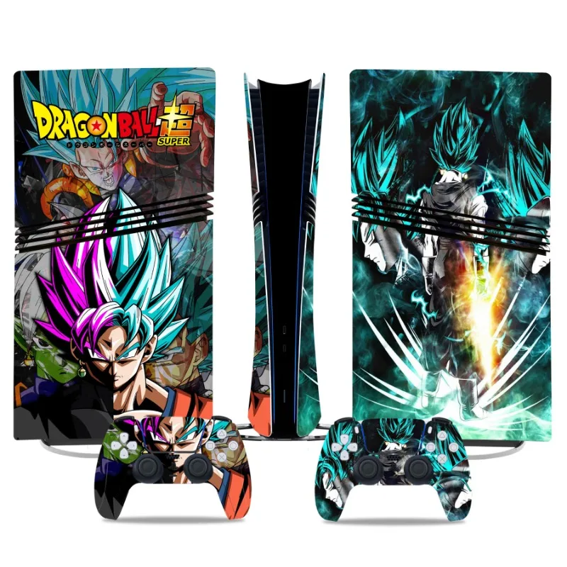 Фото Аниме Goku Dragon Ball PS5 Pro цифровая наклейка на кожу пылезащитный чехол для PlayStation5 Pro контроллер цифровой консоли декоративная пленка №1