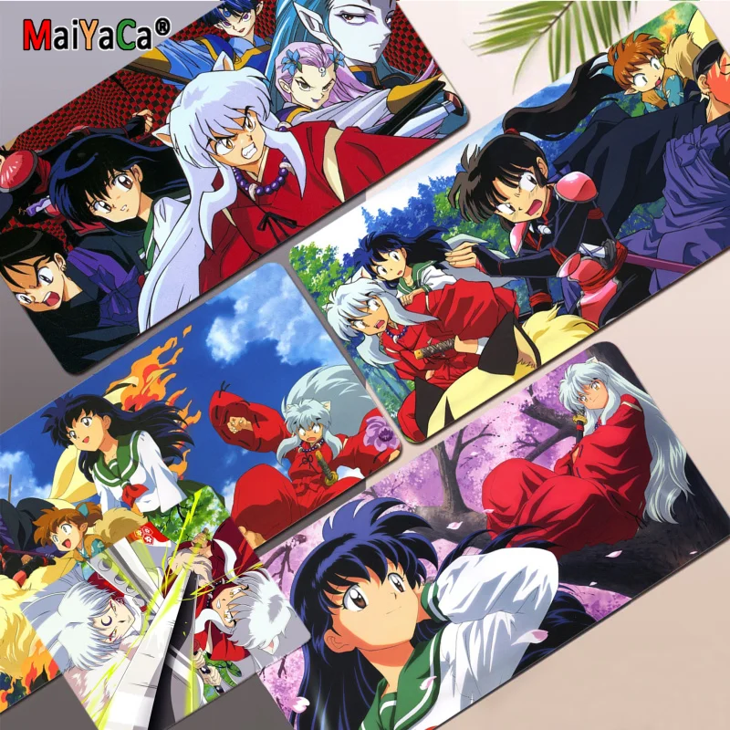 

Резиновый коврик для мыши Inuyasha, новинка, прочный Настольный коврик для мыши, размер для игровой клавиатуры, коврик для геймера