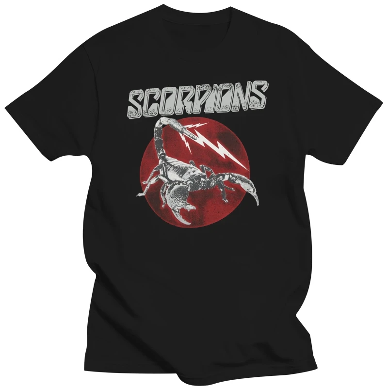 

Футболка мужская с круглым вырезом, модная тенниска с аутентичными скорпионами, майка с принтом Джека хард-рок, лето