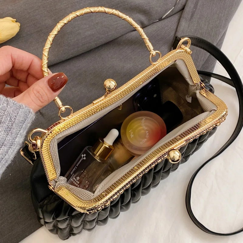 2024 Роскошные Брендовые женские дизайнерские сумки на плечо с зажимом для ракушки