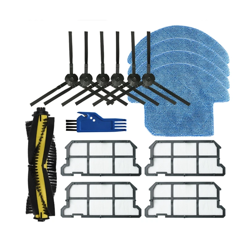

Robotic Vacuum Cleaner Roller Main Side Brush Mop Cloth Hepa Filter Kit For ILIFE V7S Pro