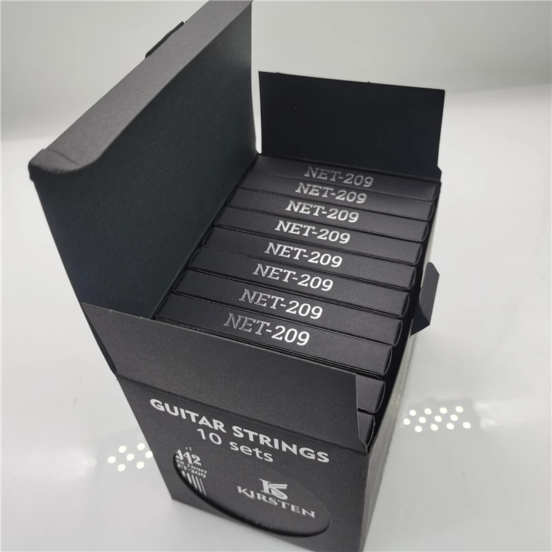 10 Set/Box Professional Electric Guitar Strings Orientnanofilm Tin-Nickel Plated Steel Coated Strings  Free Shipping