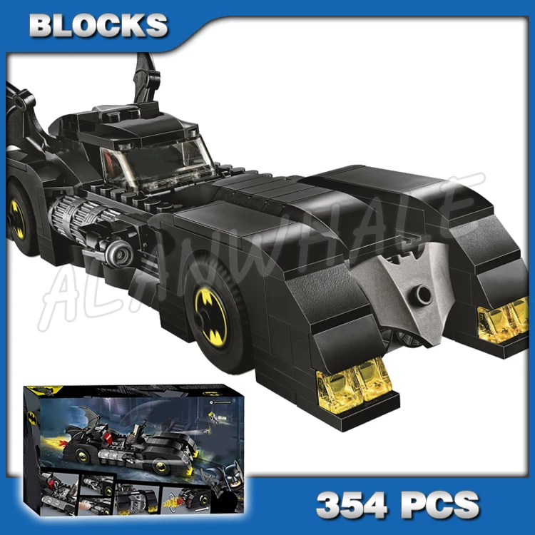 

354pcs Super Fighter Batmobile Car Pursuit of The Joker Flame Exhaust 11351 Building Blocks Toy Compatible With Model