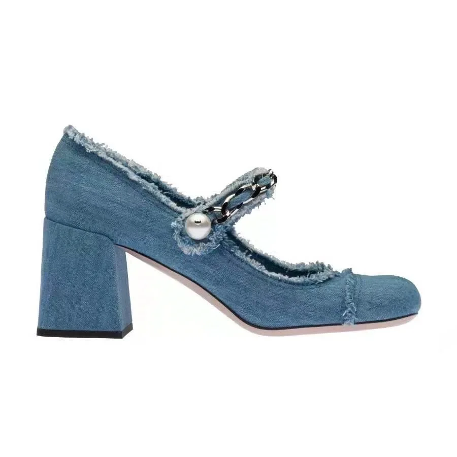

Mary Jane Shoes Pumps High Heels Gothic Lolita Women's Chunky Cute Comfortable Elegant Woman Shoe Designer Party Dress 2022 New