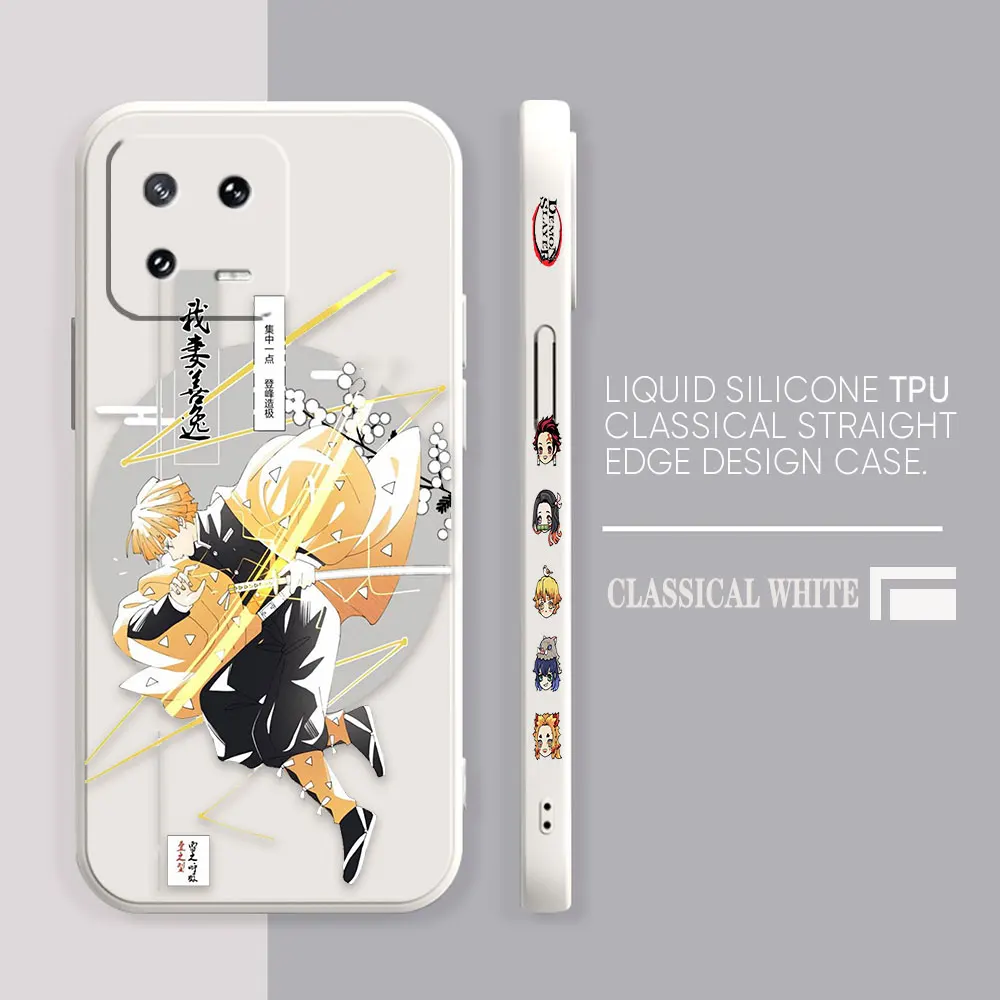 Case For Xiaomi PCOO F3 F4 F5 M3 M4 M5 X3 X4 MIX 3 4 Black Shark 4 5 GT Pro 4G 5G Case Funda Shell Kimetsu No Yaiba Demon Slayer