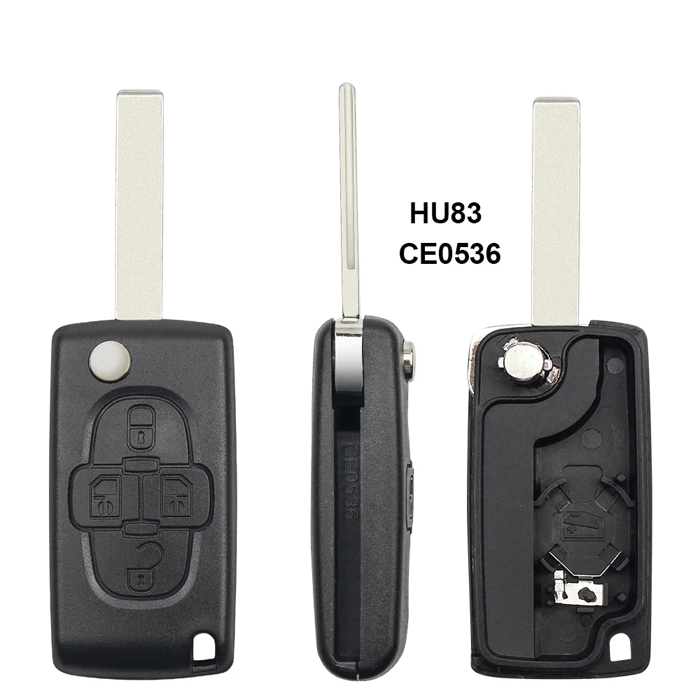 

Брелок KEYYOU для автомобильного ключа с 4 кнопками освещения для Peugeot 206 407 307 607 для Citroen C2 C3 C4 C5 C6 Berlingo CE0523 CE0536