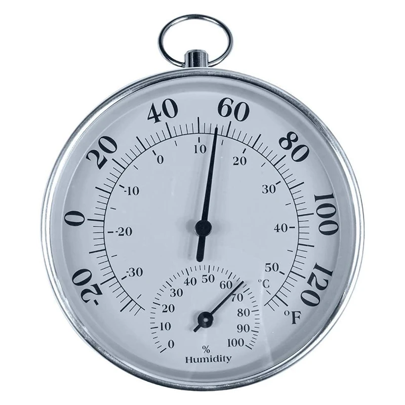 

Indoor Outdoor Thermometer Wireless - Weather Dial Hygrometer Thermometer, No Battery Required Hanging Hygrometer