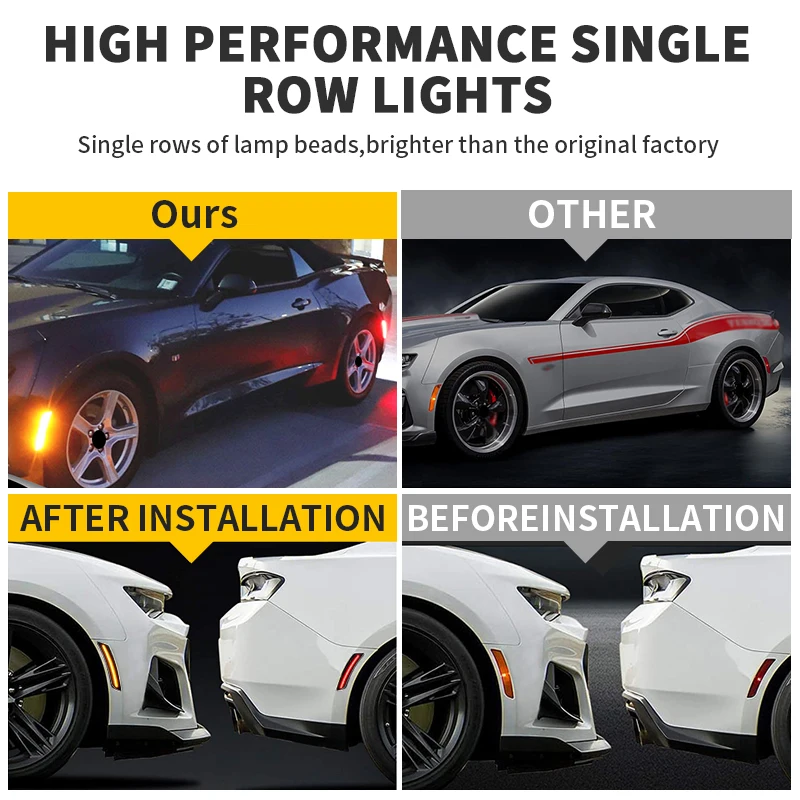 1 пара для Chevrolet Camaro 2016 2017 2018 2019