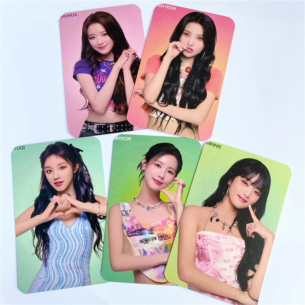 

5Pcs/Set KPOP (G)I-DLE Photocards I feel LOMO Cards GIDLE TAMS Zero Double-Sided Postcard MINNIE YUQI MIYEON Fans Collection