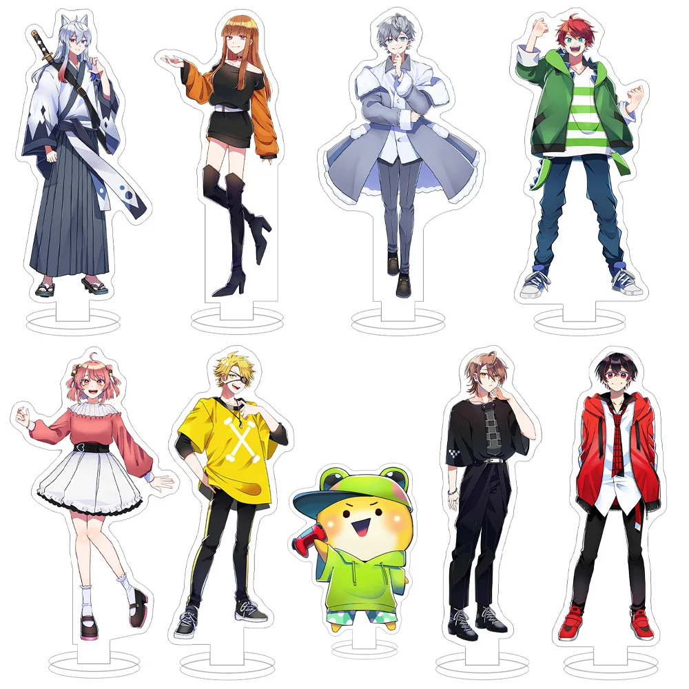 Фото VTuber Красочный персик Официальный JPAPA Noa Tattsun Yuankun Siva DNQ Uri Eto Hiro Naokiri Mofu Акриловая подставка аниме украшение для стола №1
