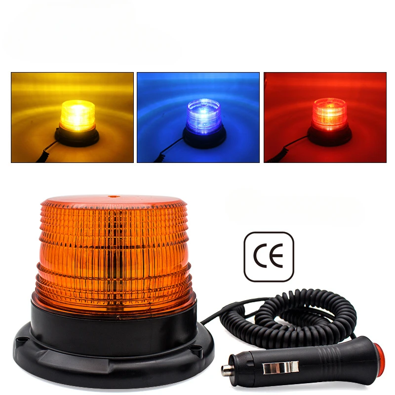 

Car Strobe Light Emergency Car Rotating Traffice Indication Car Flash Beacon Light LED yellow Blue Red Flash Car Warning Light