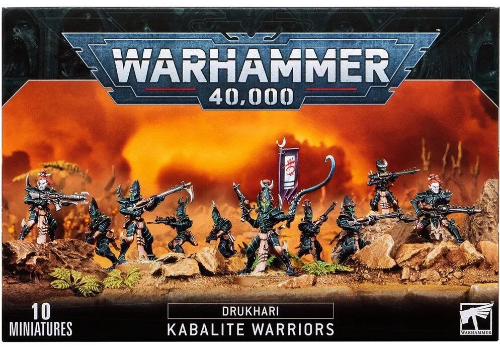 Миниатюры Warhammer 40000 Games Workshop Набор: Кабалиты-воины Друкхари (DRUKHARI KABALITE WARRIORS) -