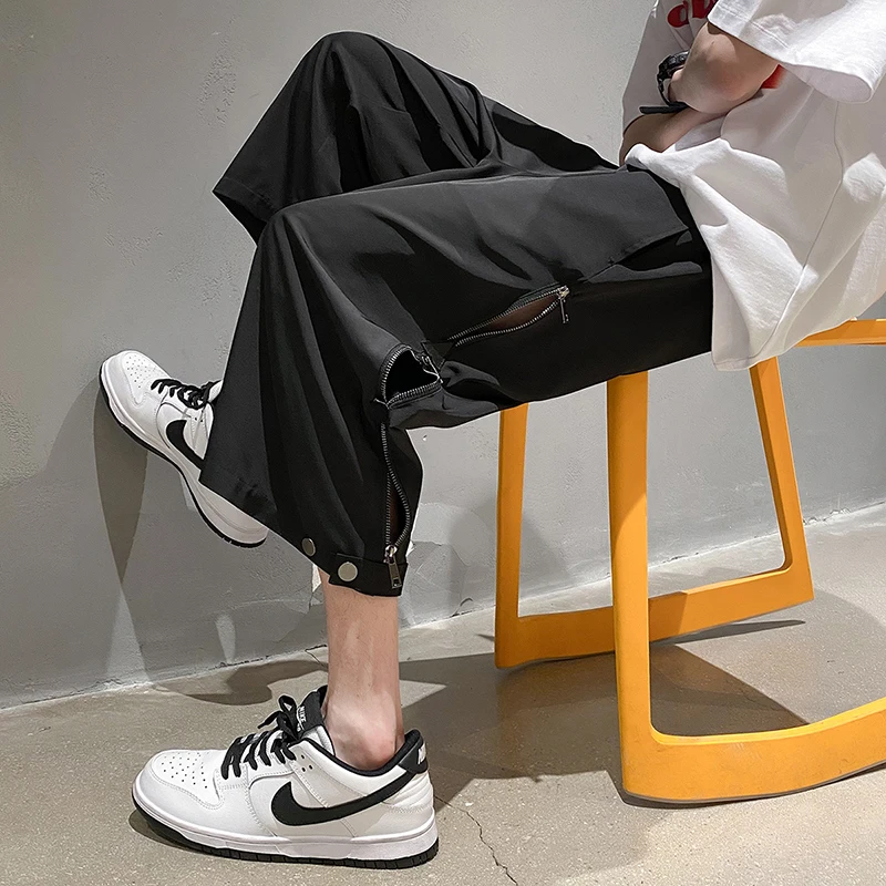 

Мужские брюки-карго до щиколотки, джоггеры, брюки для бега в стиле хип-хоп