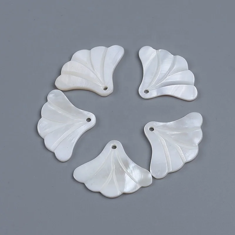 

35*26mm fan shape shell bead craft for hanging ornament