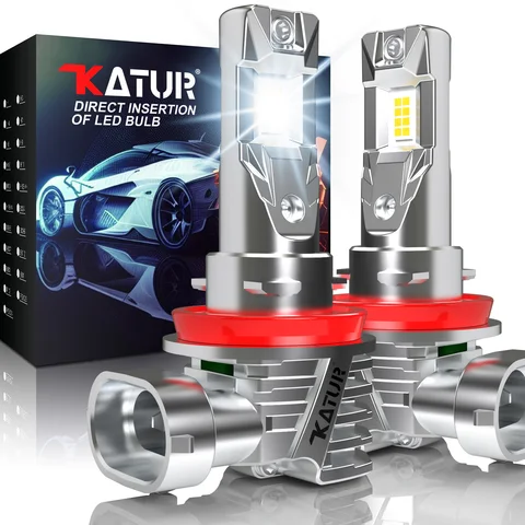 Katur 2x H8 H11 светодиодные автомобильные фары противотуманные фары 20000Lm 6000K безвентиляторный Canbus для Skoda Octavia 2 3 5A Superb Rapid Fabia Kodiaq