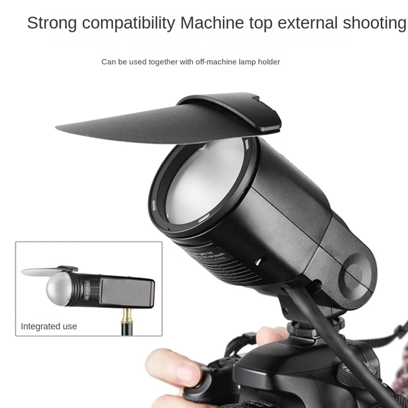 5X AK-R12 Bounce Card Круглая головка вспышки для Godox H200R V1 Flash Series V1-S V1-N V1-C AD200 Pro Затеняющая