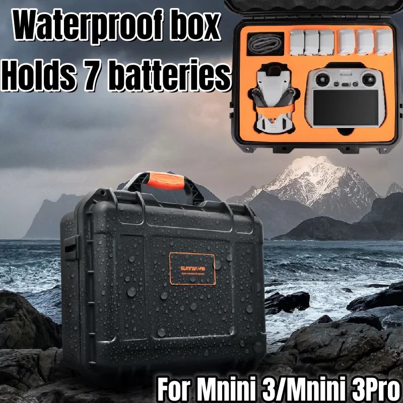 

Водонепроницаемая коробка для DJI Mini 3, чехол Mini 3 Pro, дорожная сумка для хранения для DJI RC-N1, взрывозащищенные аксессуары для радиоуправляемого дрона