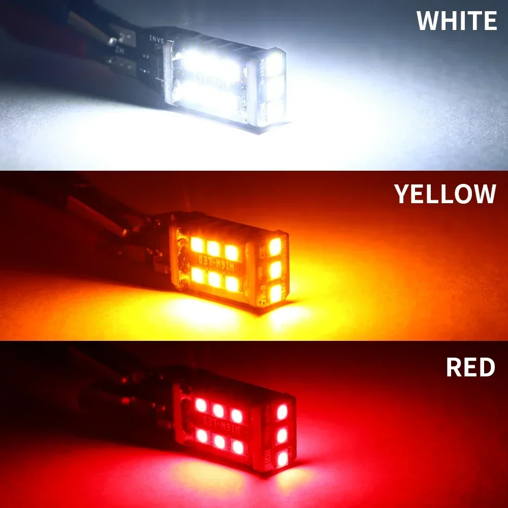2 шт. T15 W16W светодиодные лампы Canbus без ошибок 2835 SMD резервный фонарь заднего хода 921