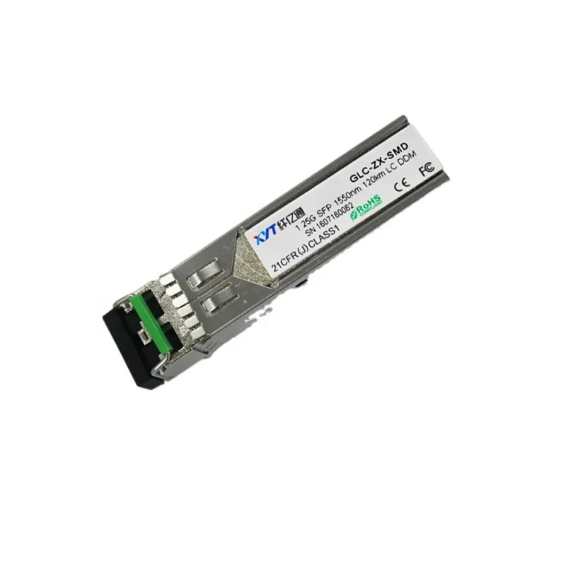 Фото 155M SFP 1550 нм 120 км, двухволоконный, с DDM, разъем LC, совместим с Mikrotik, Raisecom, TP-Link, Ruijie, оптический коммутатор №1
