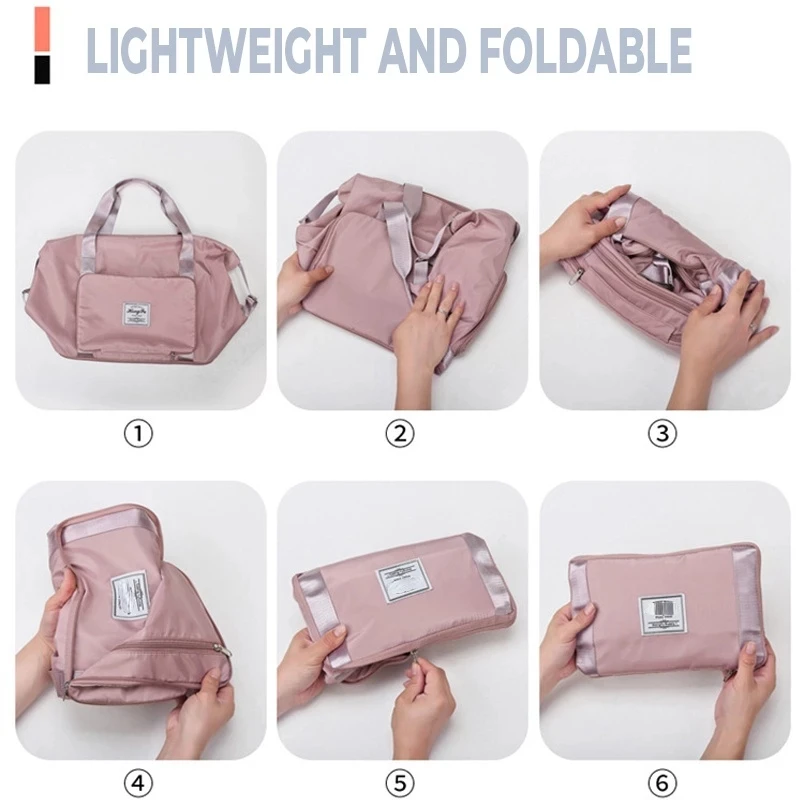 Folding Travel Bags Waterproof Tote Travel Luggage Bags for Women 2022 Large Capacity Multifunctional Travel Duffle Bags Handbag
