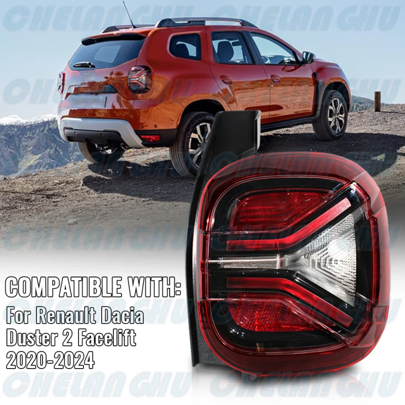 

Светодиодный задний фонарь для Renault Dacia Duster 2 Facelift 2020 2021 2022 2023 2024, правая боковая задняя фара, автомобильные аксессуары 26555851R