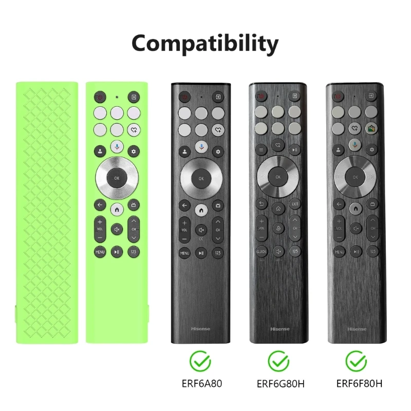 Защитный силиконовый чехол для контроллера Hisense ERF6A80/ERF6G80H/ERF6F80H предотвращает