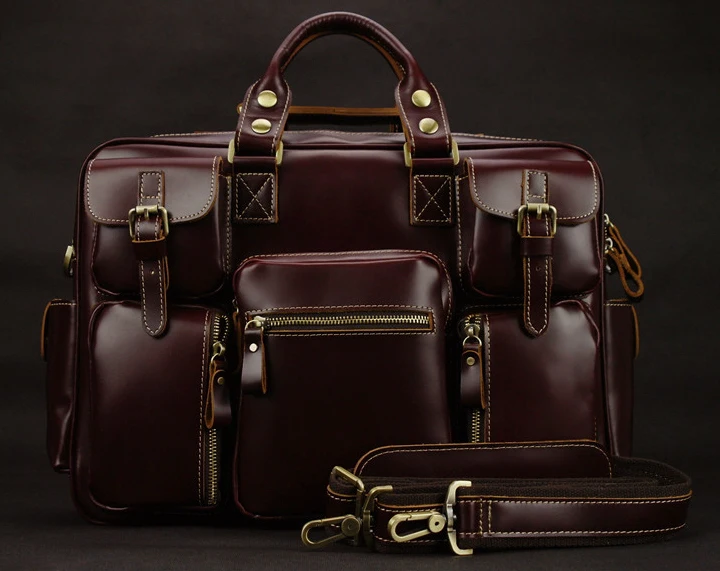 

Luxury Genuine leather men travel bags luggage Bag Large Men duffle bag weekend leather travel bag Overnight tote Big M038