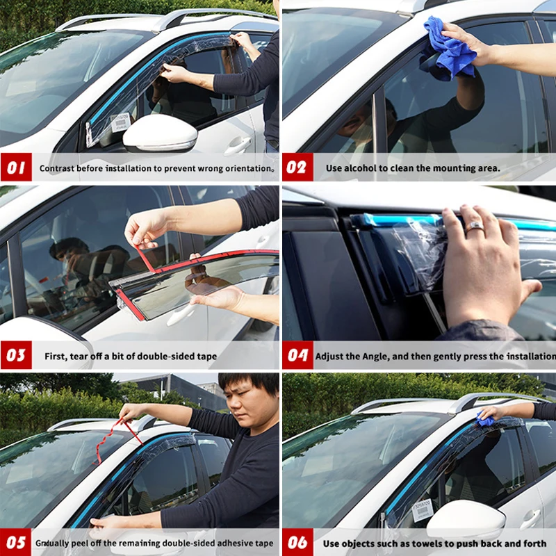 Windshield for MG 6 MG6 1 I 2009~2016 Accessories Car Window Visors Deflectors Rain Eyebrow Awning Trim2010 2011 2012 2013 2015 images - 6