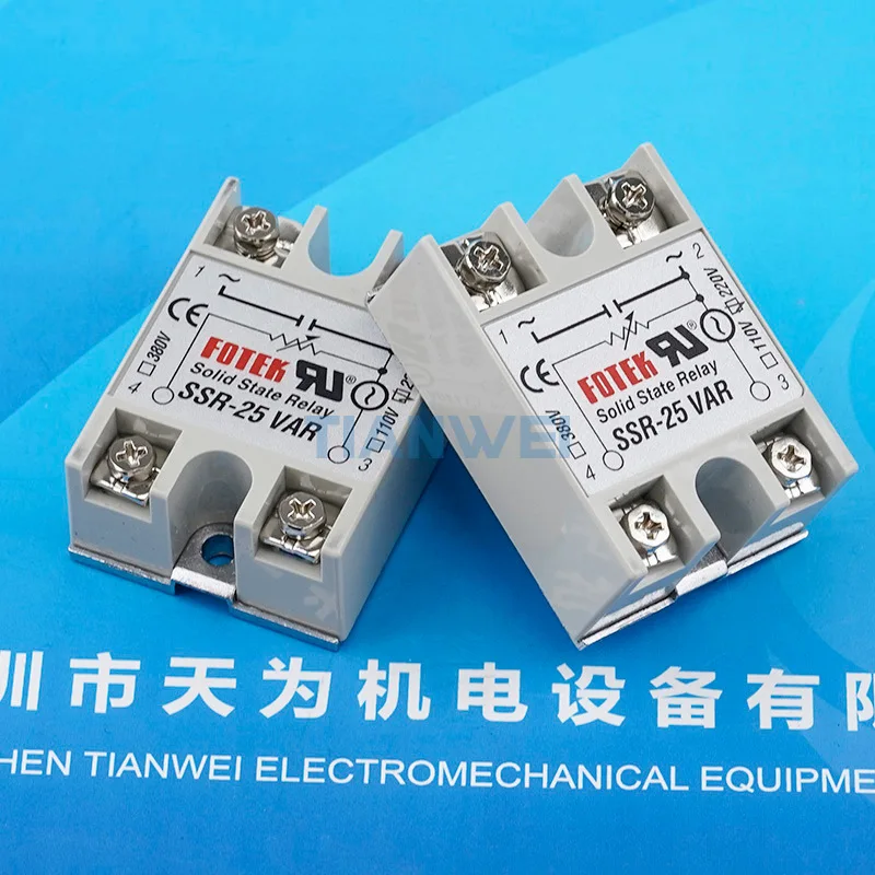 Фото SSR-25VA-R Новое оригинальное тайваньское однофазное твердотельное реле FOTEK Yangming, ток 25А №3