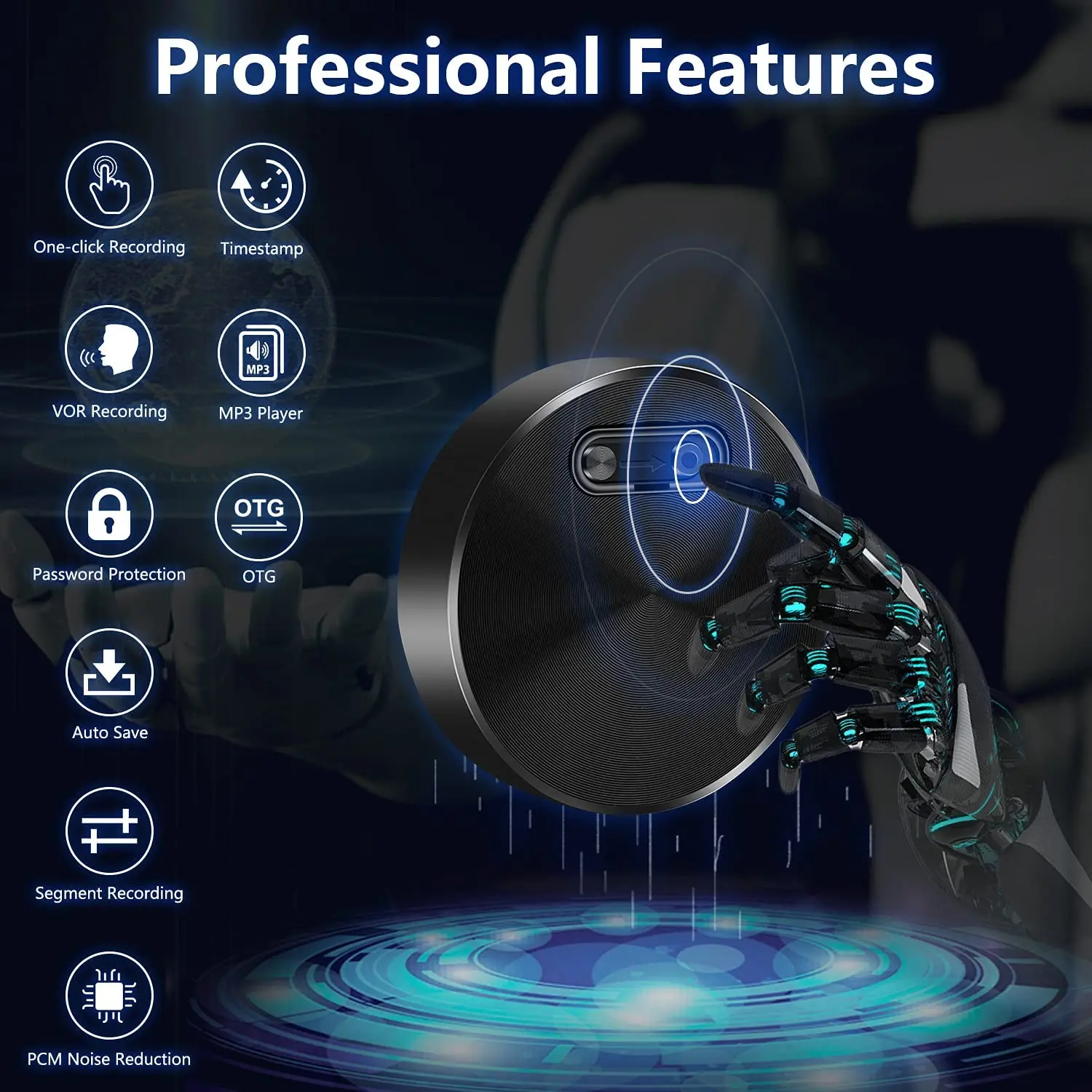 

NEW 20 Hrs Professional Recording 32G Small Pen Digital Voice Recorder Portable Dictaphone Sound Record Device Audio Recorder