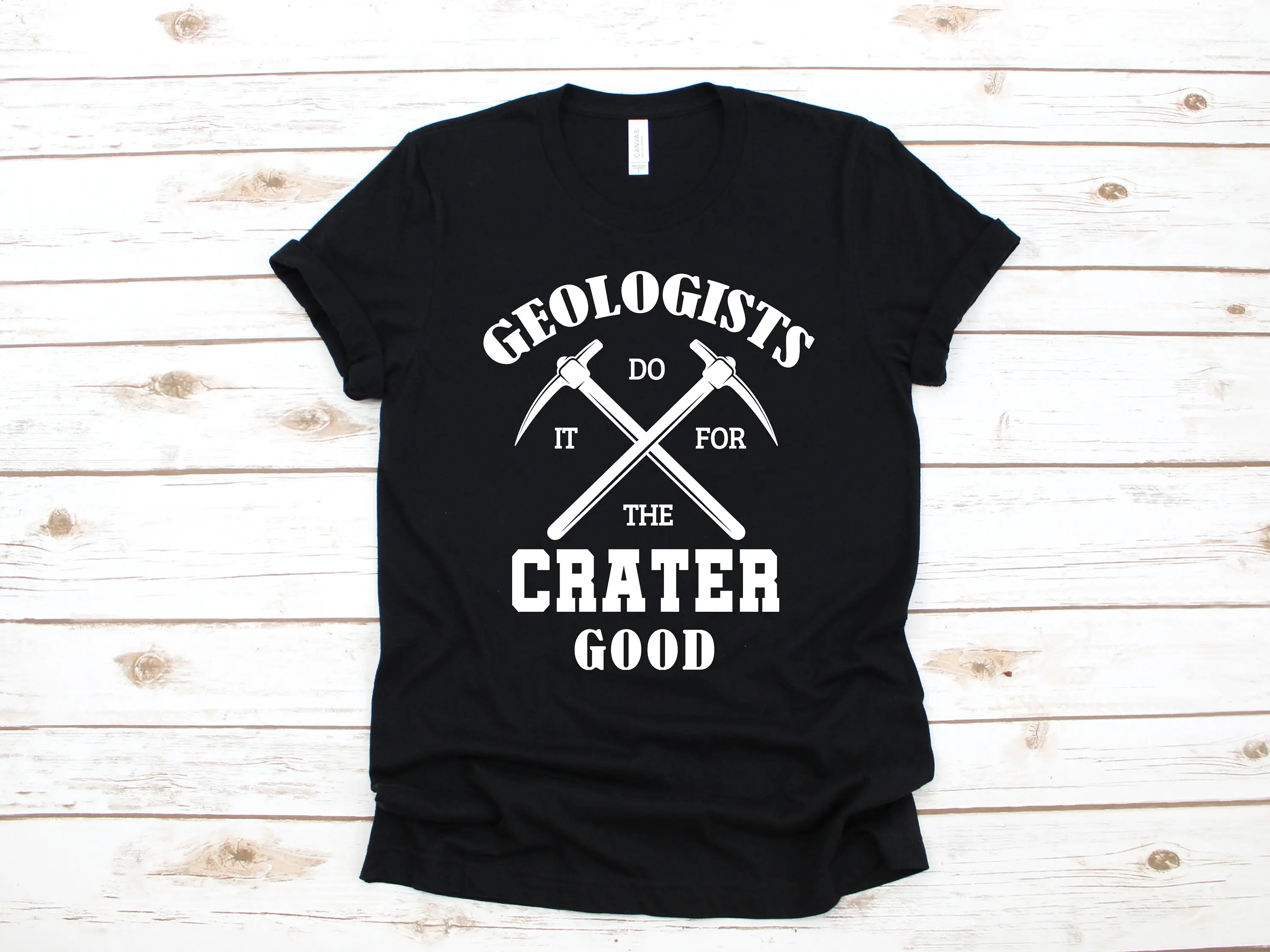 Забавная футболка геолога геологи делают это для кратера хорошая геология пот